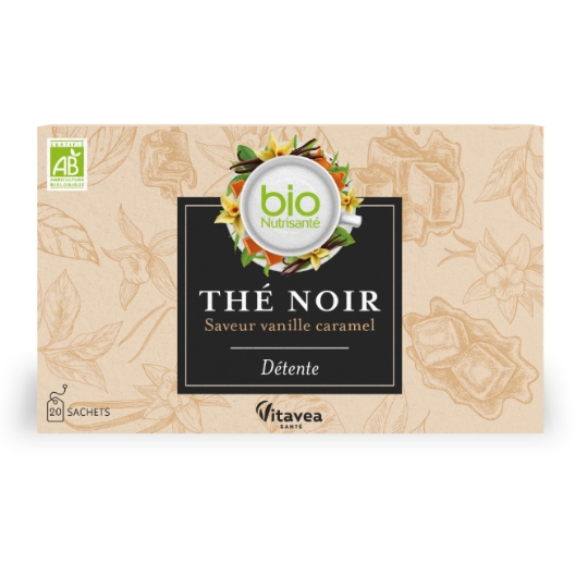 Thé Noir Saveur Vanille Caramel Bio BIONUTRISANTE