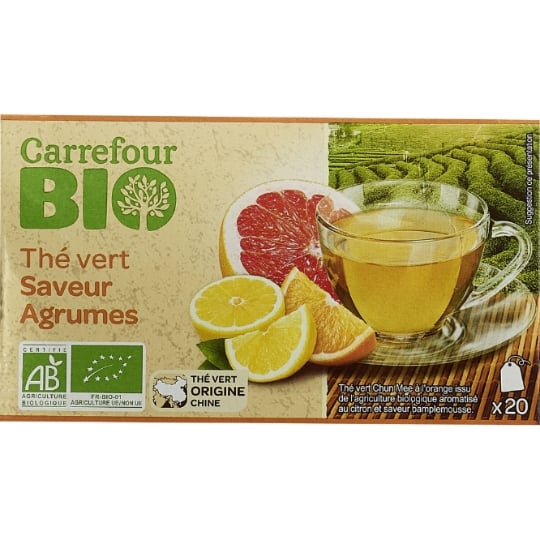 Thé Vert Agrumes Bio CARREFOUR BIO