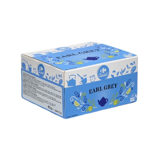 Thé Noir aromatisé saveur bergamote et noir CARREFOUR CLASSIC'