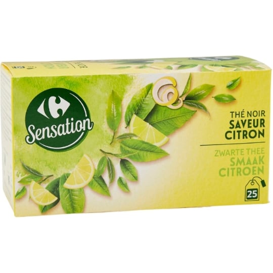 Thé Noir Citron CARREFOUR SENSATION