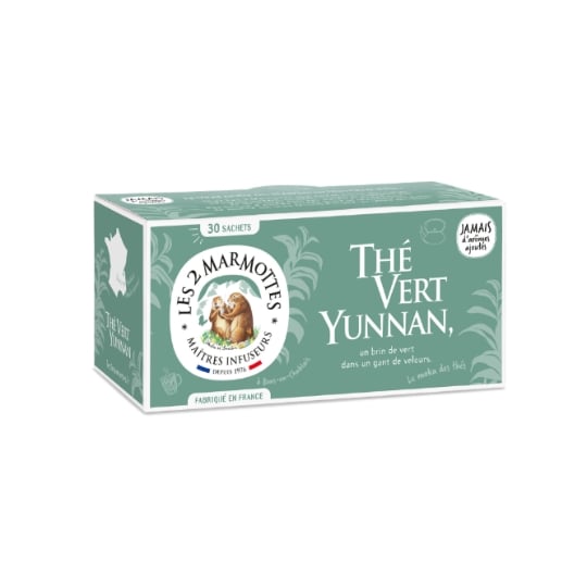 Thé Vert Yunnan Bio LES 2 MARMOTTES