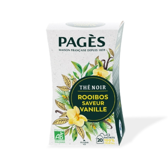 Thé Noir Rooibos Vanille Bio PAGES