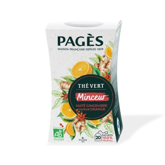 Thé Vert Saveur Orange Maté Gingembre PAGES