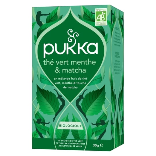 Thé Matcha Menthe Fraîcheur Bio PUKKA
