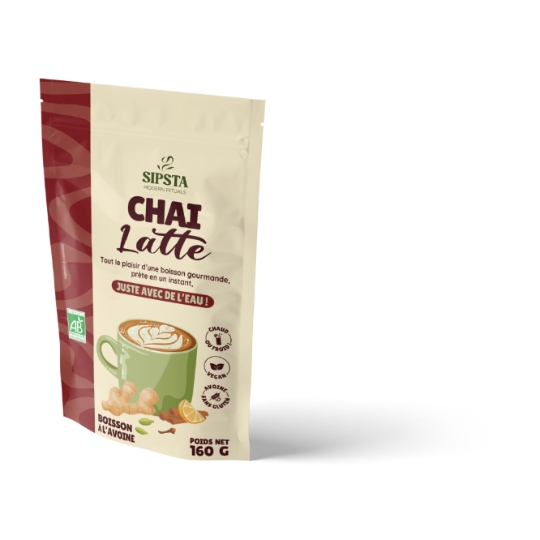 Chai Latte Bio Vegan Avoine Sans Gluten SIPSTA