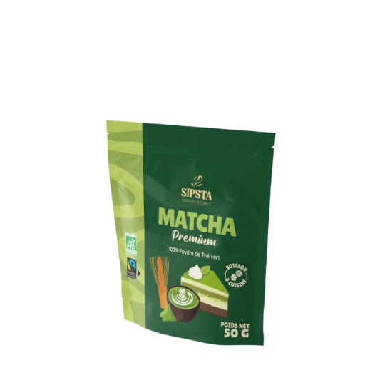Thé Matcha Premium Bio 100% Poudre de Thé Vert SIPSTA