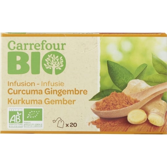 Infusion Curcuma Gingembre Bio CARREFOUR BIO