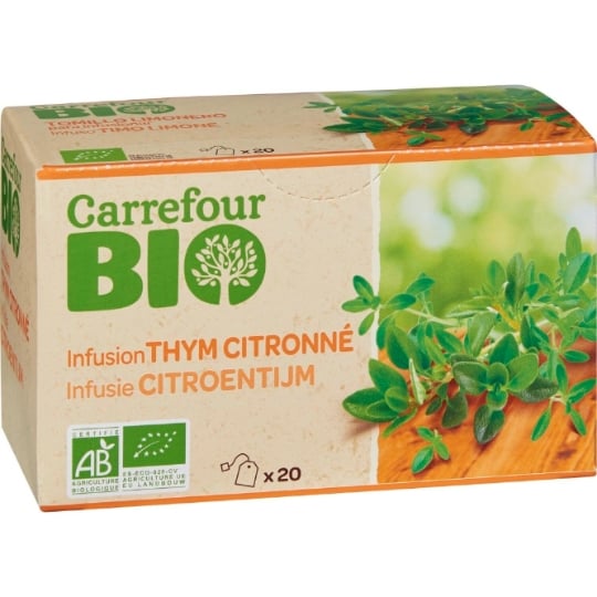 Infusion Thym Citron Bio CARREFOUR BIO