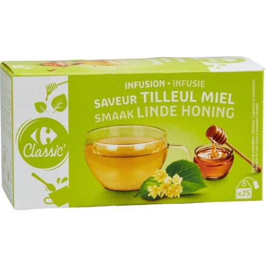 Infusion Tilleul Miel CARREFOUR CLASSIC'