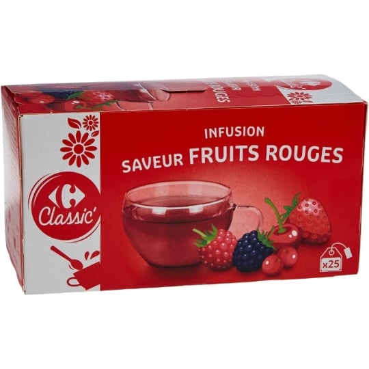 Infusion Fruits Rouges CARREFOUR CLASSIC'