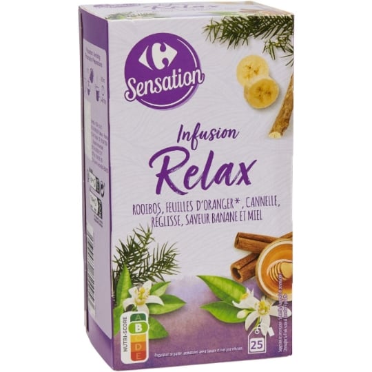 Infusion Miel Banane Relax CARREFOUR SENSATION