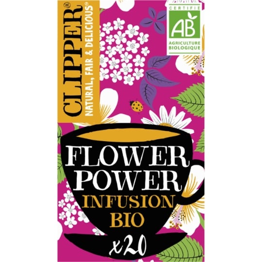 Infusion Flower Power Fleurs de Sureau Bio CLIPPER