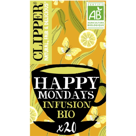 Infusion Happy Mondays Citron Bio CLIPPER