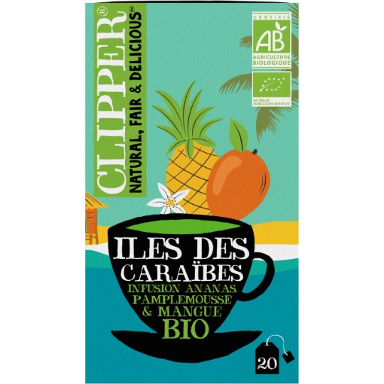 Infusion Ananas, Pamplemousse et Mangue Bio CLIPPER (CUPPER)