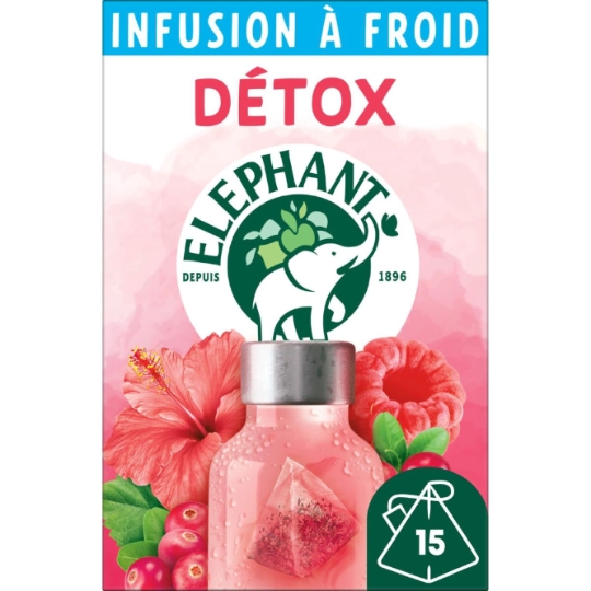 Infusion à Froid Détox Framboise ELEPHANT