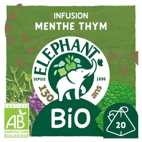 Infusion Menthe Thym Bio ELEPHANT
