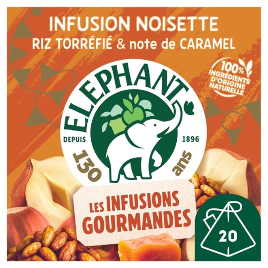 Infusion Gourmandes Noisette, Riz Torréfié et Caramel ELEPHANT