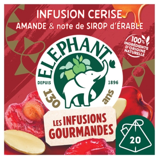 Infusion Gourmandes Cerise, Amande et de Sirop d’Erable ELEPHANT