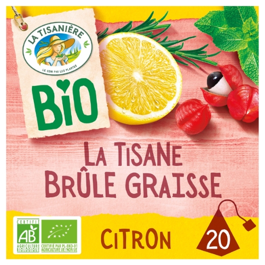 Infusion Citron Brûle Graisse Bio LA TISANIERE