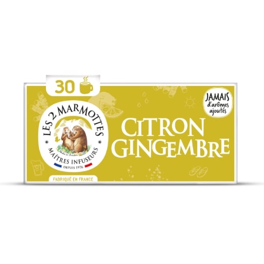 Infusion Citron Gingembre LES 2 MARMOTTES