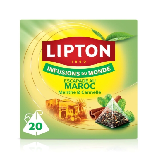 Infusion du Monde Maroc, Menthe et Cannelle LIPTON