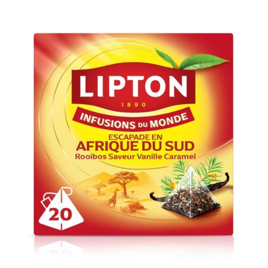 Infusion du Monde Afrique du Sud Saveur Vanille Caramel LIPTON