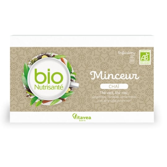 Infusion Minceur Chaï Cannelle Gingembre Bio NUTRISANTE