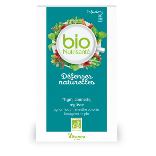 Infusion Défense Naturelle et Immunité Echinacée Sureau Gingembre Bio NUTRISANTE