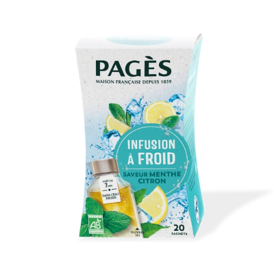 Infusion à Froid Menthe Citron Bio PAGES