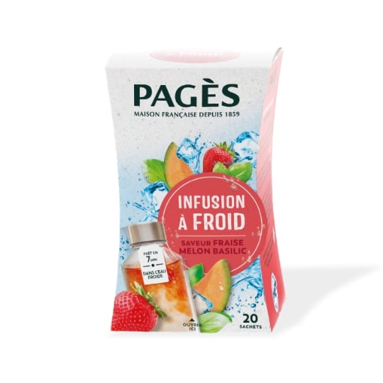 Infusion à Froid Saveur Fraise Melon Basilic PAGES