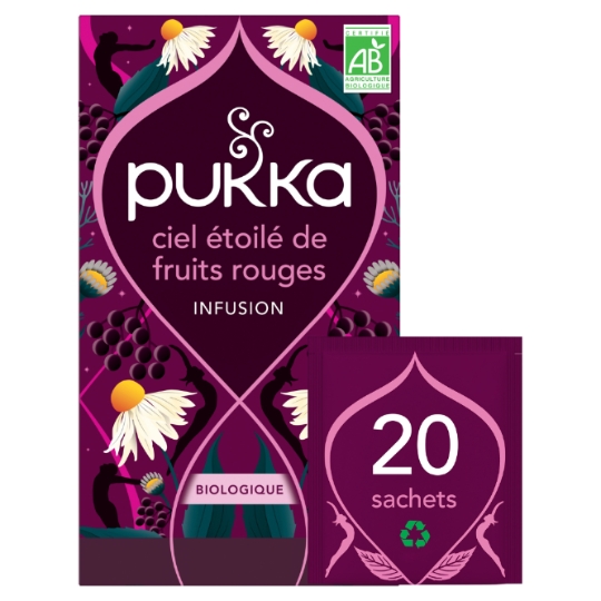 Infusion bio ciel étoilé de fruits rouges PUKKA