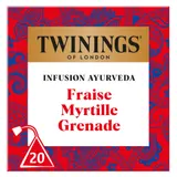 Infusion Fraise Myrtille Grenade Ayurveda TWININGS