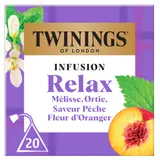 Infusion Relax Saveur Pêche et Fleur d'Oranger TWININGS