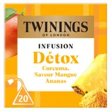 Infusion Detox Saveur Curcuma, Mangue et Ananas TWININGS