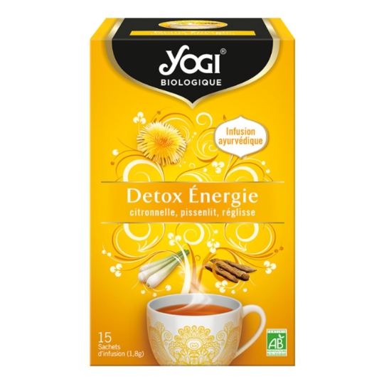Infusion Détox Energie Citronnelle Pissenlit Réglisse YOGI