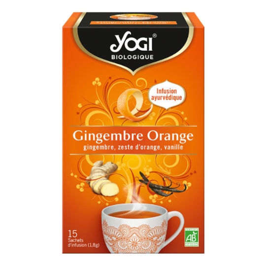 Infusion gingembre orange Bio YOGI