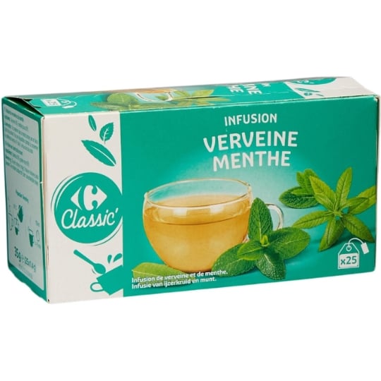 Infusion Verveine Menthe CARREFOUR CLASSIC'