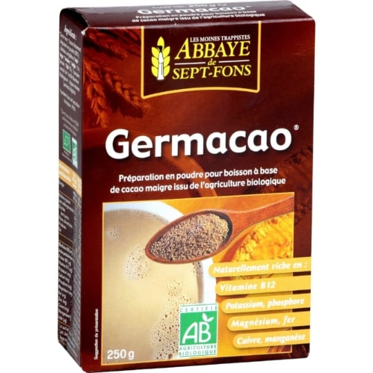 Chocolat en poudre bio Germacao ABBAYE DE SEPT-FONS