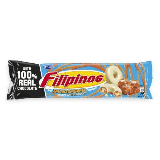 Biscuits Filipinos au Chocolat Blanc Saveur Caramel Salé ADAM FOODS