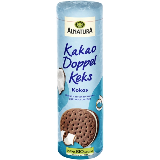Biscuits au Cacao Fourrés Goût Noix de Coco Bio ALNATURA