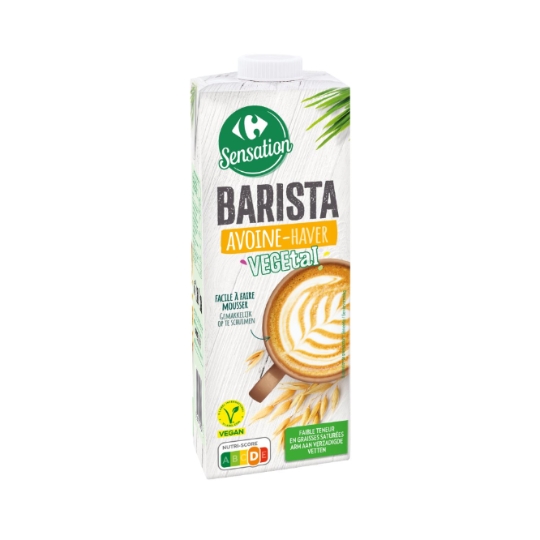 Boisson à base d'avoine végétal, vegan et faible teneur en graisses saturées CARREFOUR SENSATION