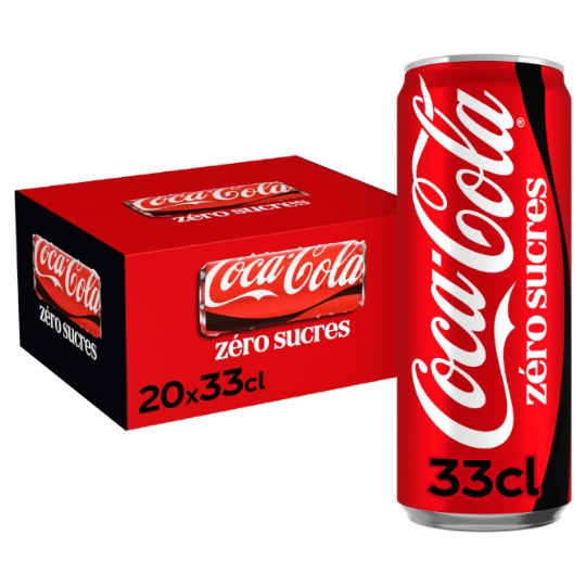 Soda au Cola Zéro Sucres COCA-COLA