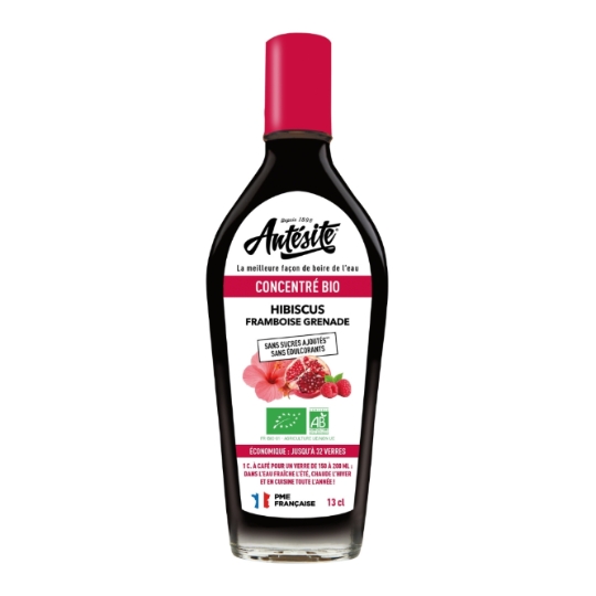 Sirop Framboise Grenade Hibiscus Bio ANTESITE