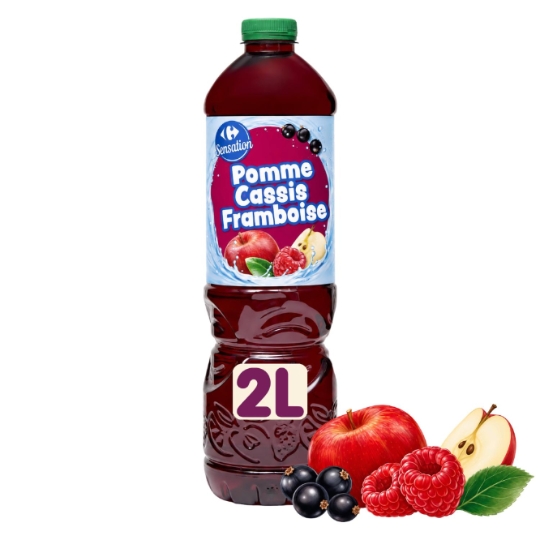 Boisson rafraîchissante cassis et aux jus de fruits à base de concentrés CARREFOUR SENSATION