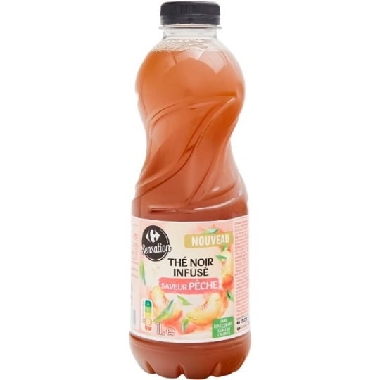 Boisson Thé Noir Infusé Saveur Pêche CARREFOUR SENSATION
