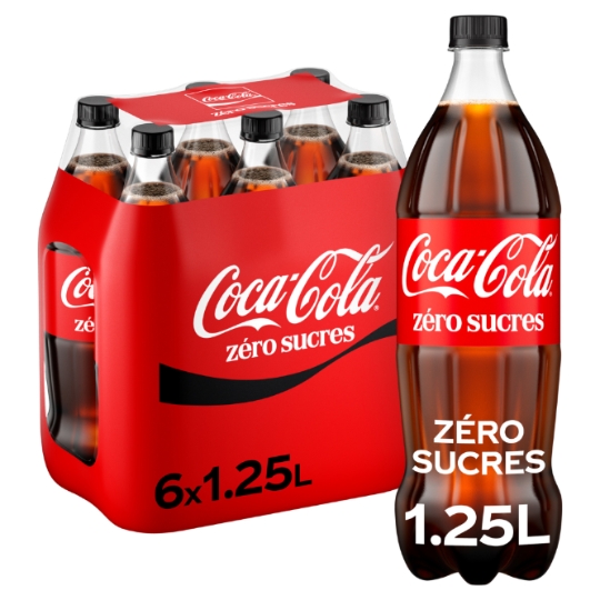 Soda au Cola Zéro Sucres COCA-COLA
