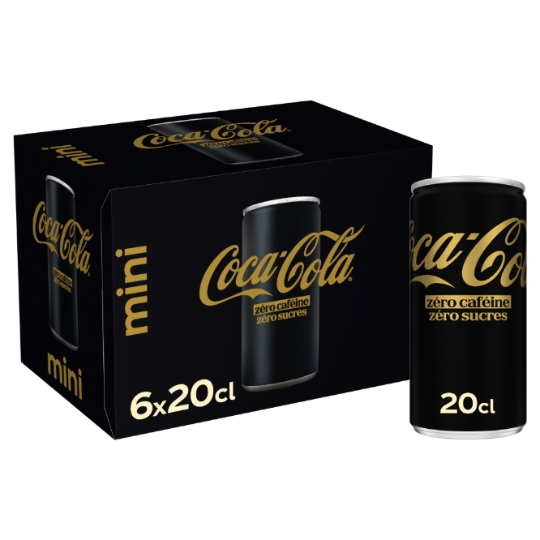Soda au Cola Sans Caféine et Sans Sucres COCA-COLA