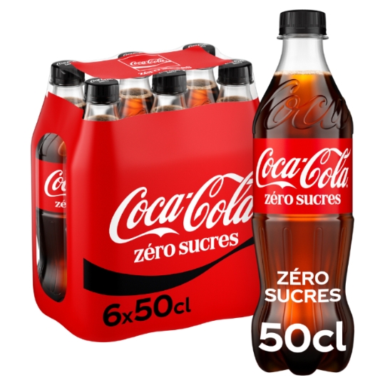 Soda au Cola Zéro Sucres COCA-COLA