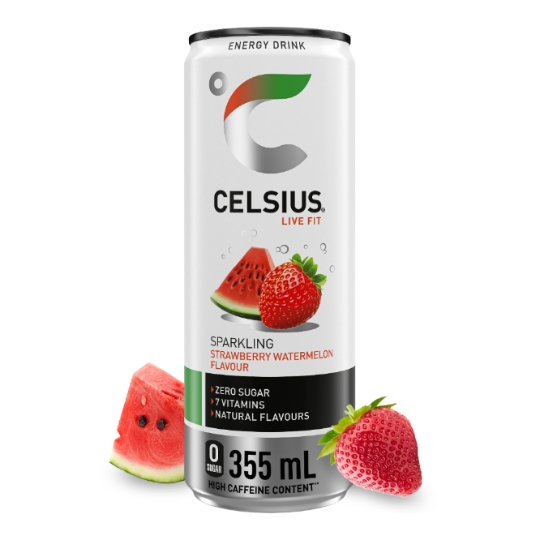 Boisson Énergisante Sparkling Fraise-Pastèque Zero Sucre CELSIUS