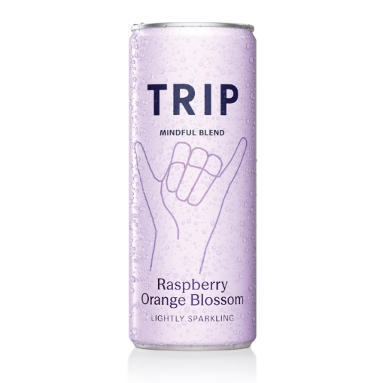 Boisson Pétillante Saveur Framboise et Fleur d'Oranger TRIP